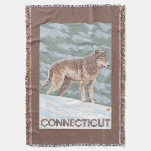 ConnecticutWolf Szene Decke (Vorderseite Vertikal)