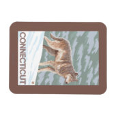 ConnecticutWolf-Szene Magnet (Horizontal)
