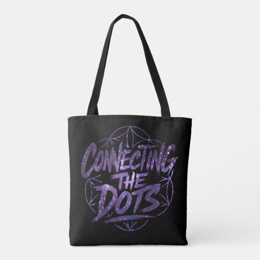 Connecting The Dots Tote Bag Glitter Tasche (Rückseite)