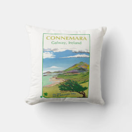 Connemara Cushion Travel Poster Design Kissen