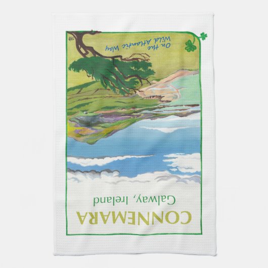 Connemara, Galway Poster Teetuch Geschirrtuch (Vertikal)