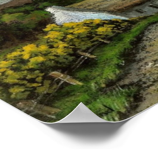 Connemara-Hütten Poster (Ecke)