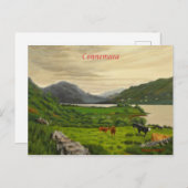 Connemara Irland Landschaftlicher Rinderzuchtbetri Postkarte (Vorne/Hinten)