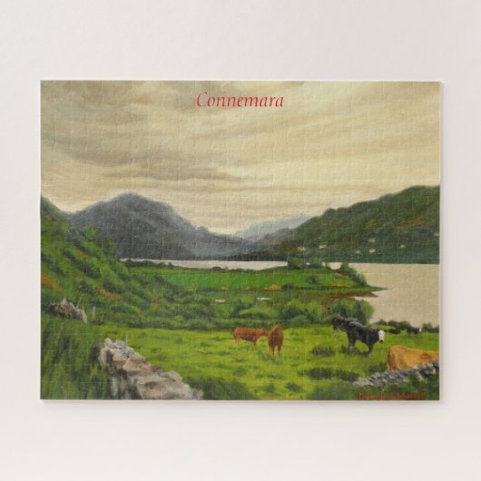 Connemara Irland Landschaftlicher Rinderzuchtbetri Puzzle (Horizontal)