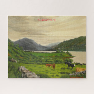Connemara Irland malerischer Rinderhof mit Pferd Puzzle