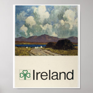 Connemara-Landschaft, Vintage Irish Tourist Board Poster
