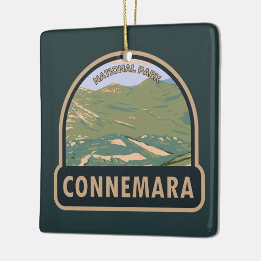 Connemara National Park Ireland Twelve Bens Travel Keramikornament (Links)