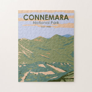 Connemara National Park Irland Twelve Bens Travel Puzzle