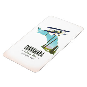 Connemara Nationalpark County Galway Irland Karte Magnet