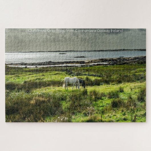 Connemara ponies Galway Irland. Jigsaw Puzzle (Horizontal)