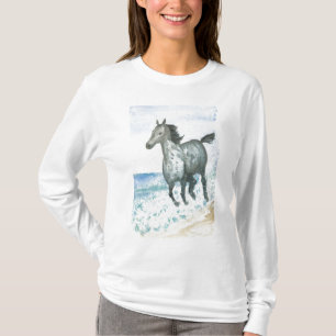 Connemara Pony Ladys Langärmeliger T - Shirt