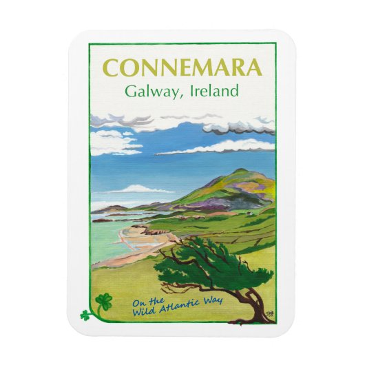 Connemara Travel Poster Kühlschrankmagnet Magnet (Vertikal)