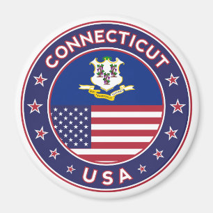 Conneticut Aufkleber, Staaten der USA Magnet