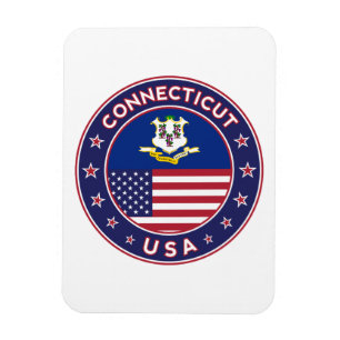Conneticut Aufkleber, Staaten der USA Magnet