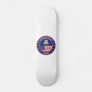 Conneticut Aufkleber, Staaten der USA Skateboard