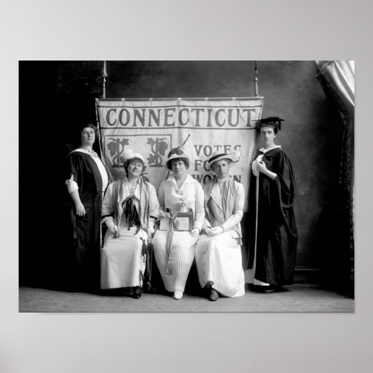 Conneticut-Frauenwahlvereinigung Poster (Vorne)