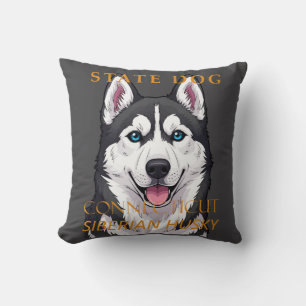 Conneticut Territory Hund Sibirien Husky Kissen
