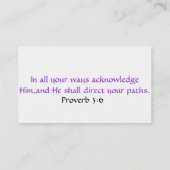 CONNIE BRELAND IHR AVON-REPRÄSENTANT VISITENKARTE (Rückseite)