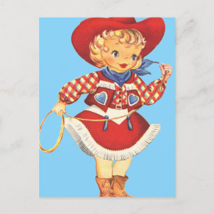 Connie Cowgirl Postkarte