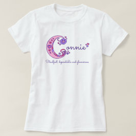 Connie Girls C Name bedeutet monogramm-Shirt T-Shirt