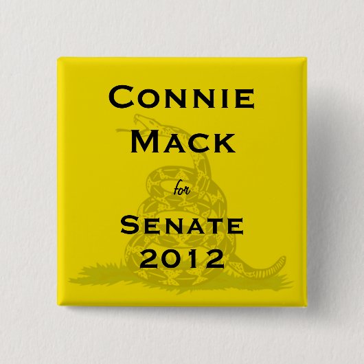 Connie Mack für Senats-Teeparty-Knopf Button (Vorderseite)