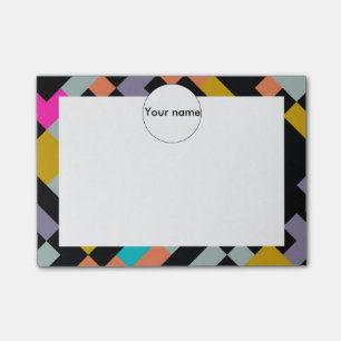 Connnected formt abstrakten Entwurf Post-it Klebezettel