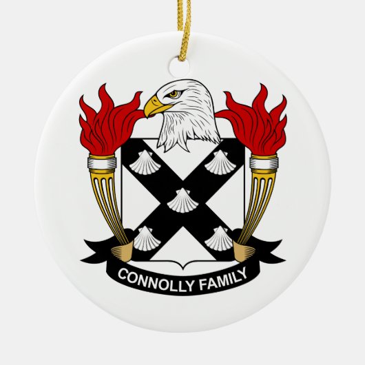 Connolly Familienwappen Keramikornament (Vorne)