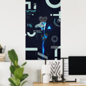 Connor Cover - Detroit wird menschlich Poster (Heimbüro)