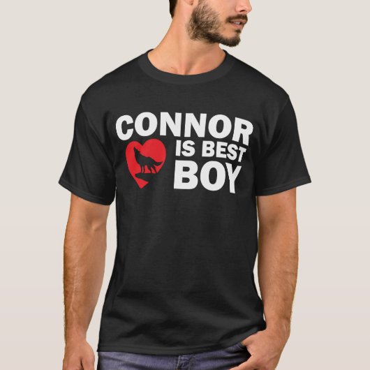 Connor ist bester Jungen-Dunkelheits-T - Shirt (Vorderseite)