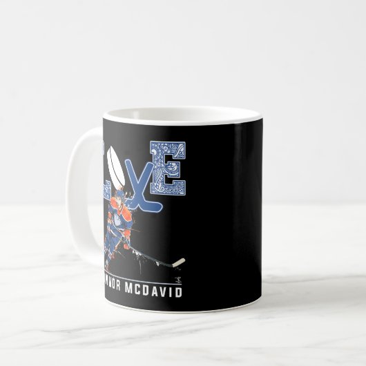 Connor Mcdavid Liebe My Player Apparel Kaffeetasse (Vorderseite Links)