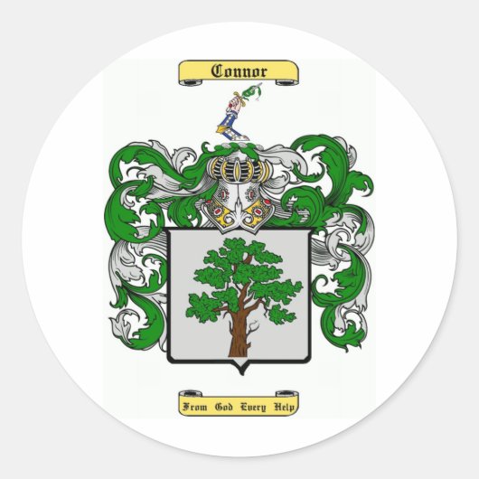 connor runder aufkleber (Vorderseite)