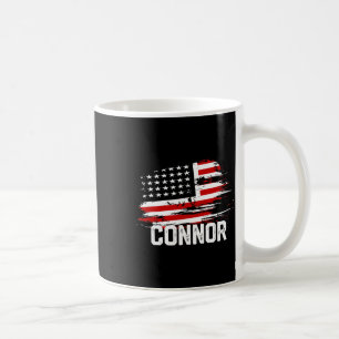 Connor US-Flagge Personalisiert 4. Juli Connor Kaffeetasse