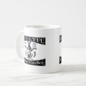 Conny Catcher Kaninchen Holzschnitt, Robert Greene Kaffeetasse (Vorderseite Links)