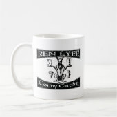 Conny Catcher Kaninchen Holzschnitt, Robert Greene Kaffeetasse (Links)