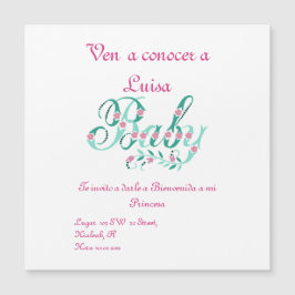 Conoce mi Bebe Magnetkarte