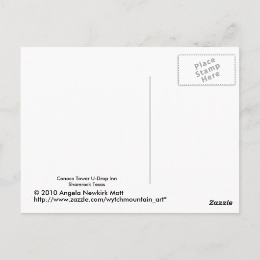 Conoco Tower Post Card Postkarte (Rückseite)