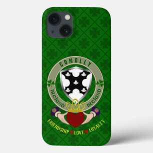 Conolly Irish Shield & Claddagh Personalisiert Case-Mate iPhone Hülle