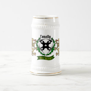 Conolly/O'Conolly Irish Shield Personalisiert Bierglas