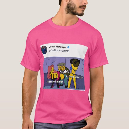 Conor Mcgregor Khabib Tweet Design T-Shirt (Vorderseite)