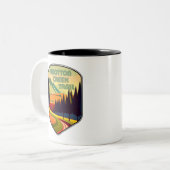 Conotton Creek Trail Ohio Colors Zweifarbige Tasse (Vorderseite Links)