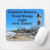 Conover Beacon Front Range Light, NJ Mousepad (Mit Mouse)