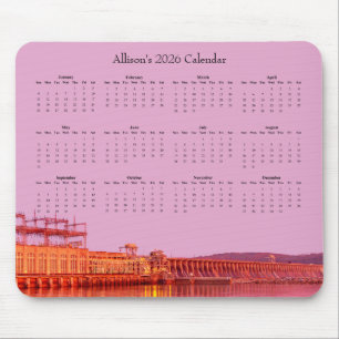 Conowingo-Damm bei Sonnenaufgang – Kalender 2026 Mousepad