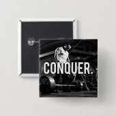 CONQUE - "Body Gebäude" Workout Motivierend Button (Vorne & Hinten)