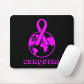 CONQUE! Die Welt - Brustkrebs bekämpfen Mousepad (Mit Mouse)