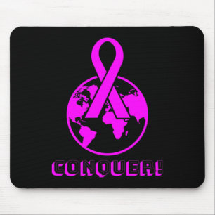 CONQUE! Die Welt - Brustkrebs bekämpfen Mousepad