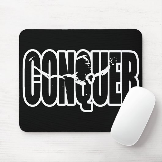 CONQUER (Body-Gebäude-Motivation) Mousepad (Mit Mouse)
