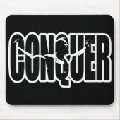 CONQUER (Body-Gebäude-Motivation) Mousepad (Vorne)