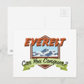Conquer Everest Postkarte (Vorne/Hinten)