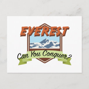 Conquer Everest Postkarte