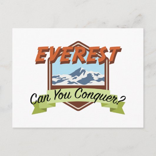 Conquer Everest Postkarte (Vorderseite)